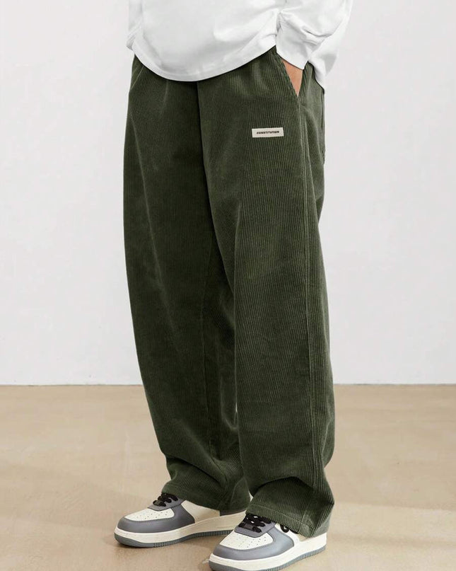 Théodore | Men's Corduroy Pants – Loose Straight-Leg Fit