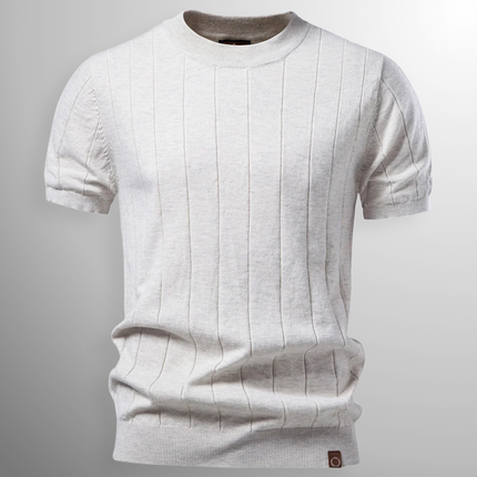 Thierry | Men's Ribbed Crew-Neck T-Shirt