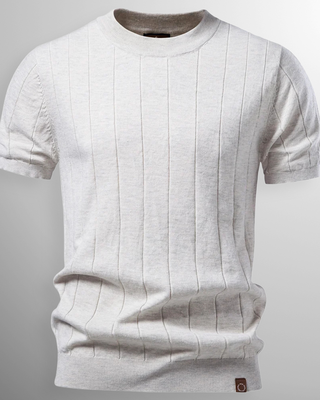 Thierry | Men's Ribbed Crew-Neck T-Shirt