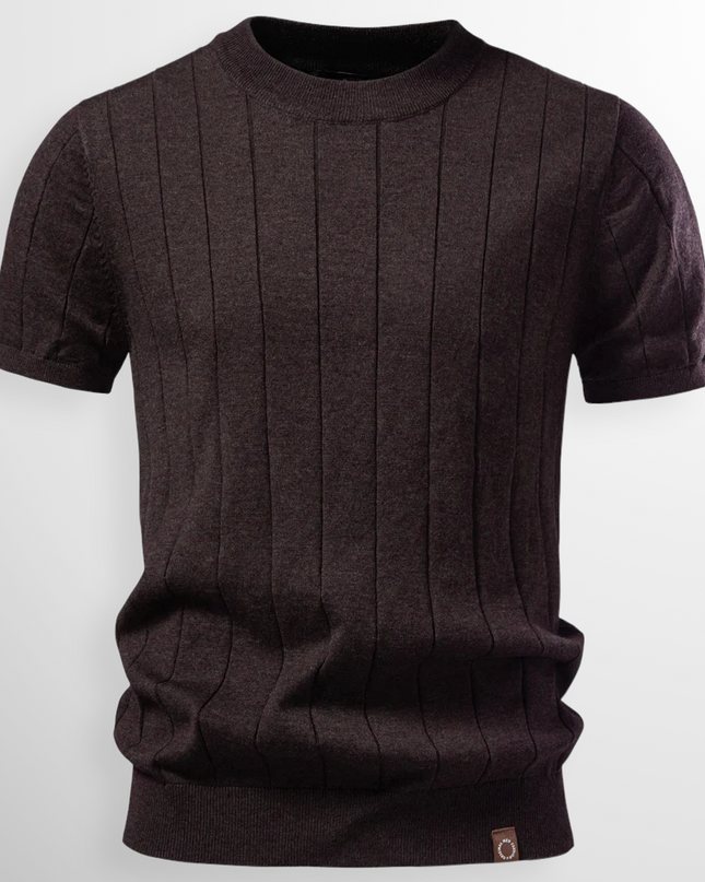 Thierry | Men's Ribbed Crew-Neck T-Shirt
