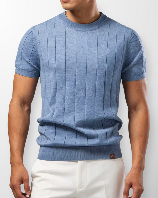 Thierry | Men's Ribbed Crew-Neck T-Shirt