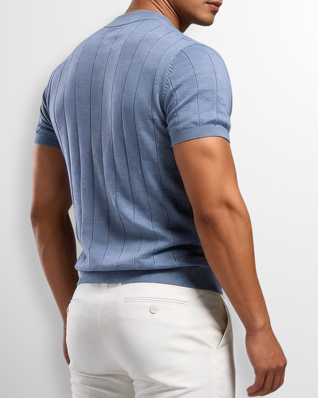 Thierry | Men's Ribbed Crew-Neck T-Shirt