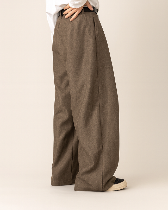 Valdren | Men's Dress Pants Wide Leg Pleated Tailored