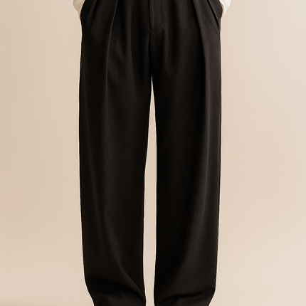 Valdren | Men's Dress Pants Wide Leg Pleated Tailored