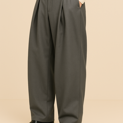 Valdren | Men's Dress Pants Wide Leg Pleated Tailored