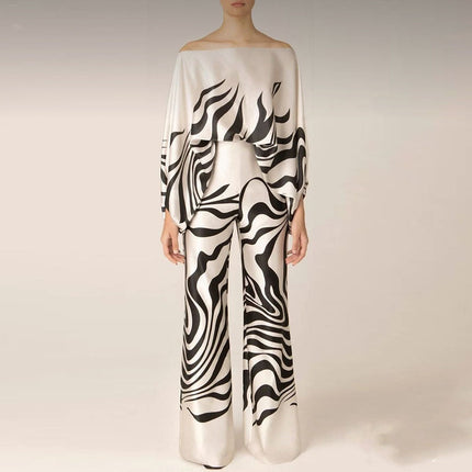 Valentina | One-Shoulder Printed Two-Piece Set