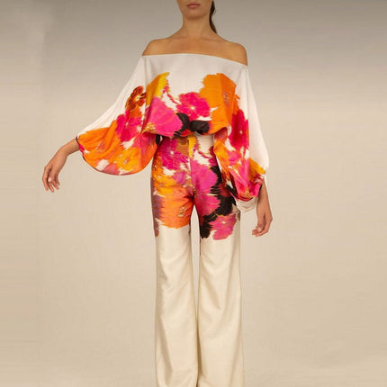 Valentina | One-Shoulder Printed Two-Piece Set