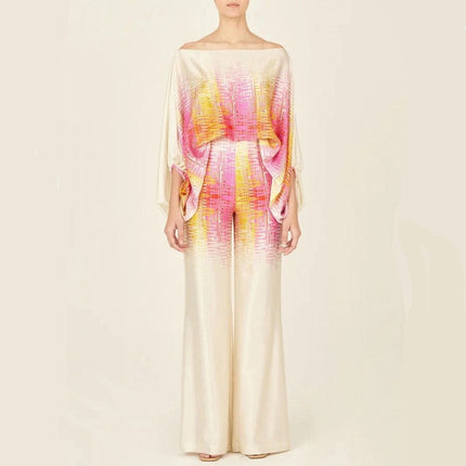 Valentina | One-Shoulder Printed Two-Piece Set