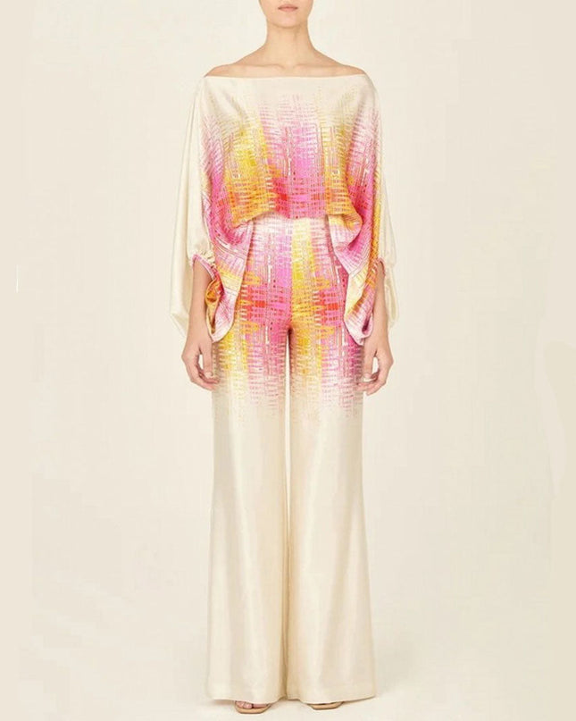 Valentina | One-Shoulder Printed Two-Piece Set