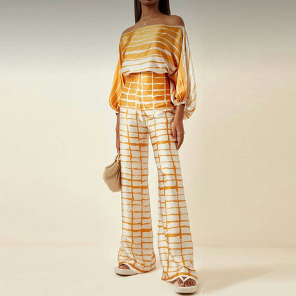 Valentina | One-Shoulder Printed Two-Piece Set