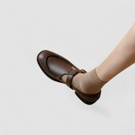 Veloria | Everyday Comfort T-Bar Mary Jane Flats