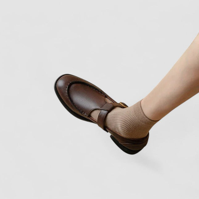 Veloria | Everyday Comfort T-Bar Mary Jane Flats