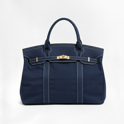 Vespera | Women's Canvas Tote Bag – Structured Top Handle