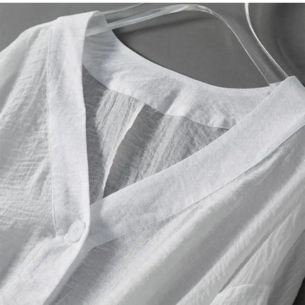 Violetta | V-Neck Button Front Blouse