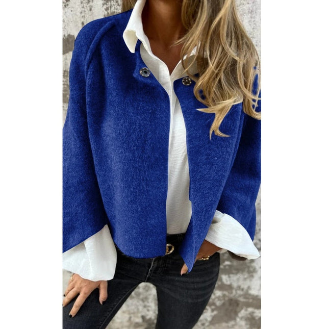 Virelisse | Women's Cropped Cardigan Button Front Wide Sleeve