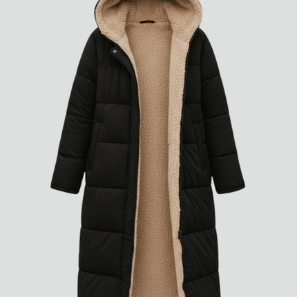 Virella | Cozy Warmth Longline Hooded Trench Coat