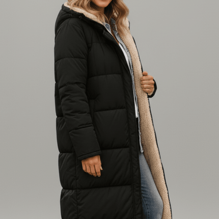 Virella | Cozy Warmth Longline Hooded Trench Coat