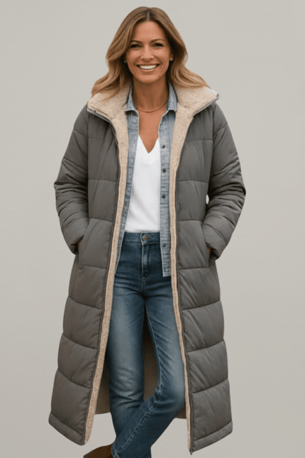 Virella | Cozy Warmth Longline Hooded Trench Coat