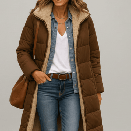Virella | Cozy Warmth Longline Hooded Trench Coat