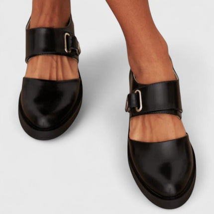 Virellaine | Modern Comfort Chunky Mary Jane Flats