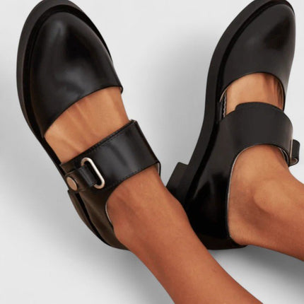 Virellaine | Modern Comfort Chunky Mary Jane Flats