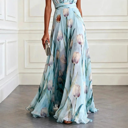 Viviana | Floral V-Neck Maxi Dress