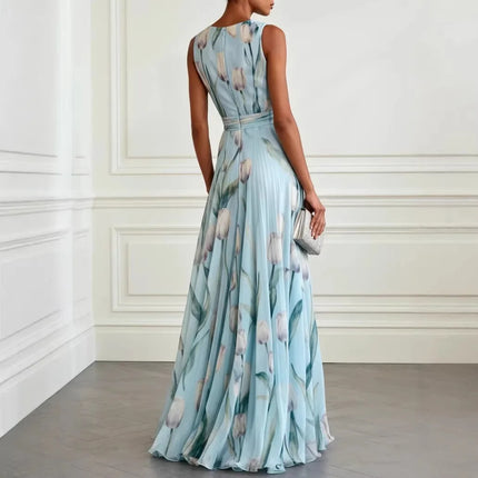 Viviana | Floral V-Neck Maxi Dress