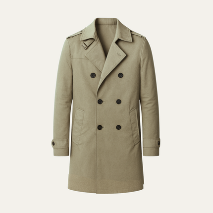 Voss | Men's Single-Breasted Trench Coat