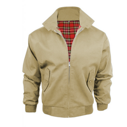 Wesley | Men's Bomber Jacket Stand Collar Plaid Lining Winter