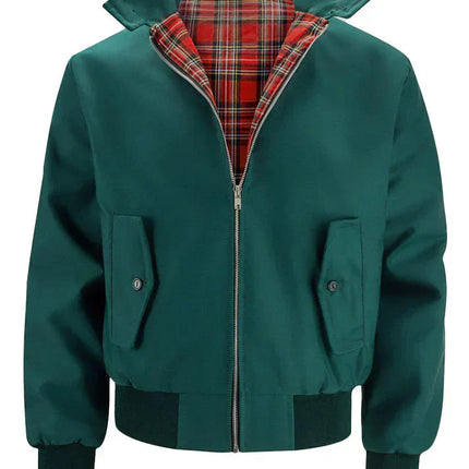 Wesley | Men's Bomber Jacket Stand Collar Plaid Lining Winter