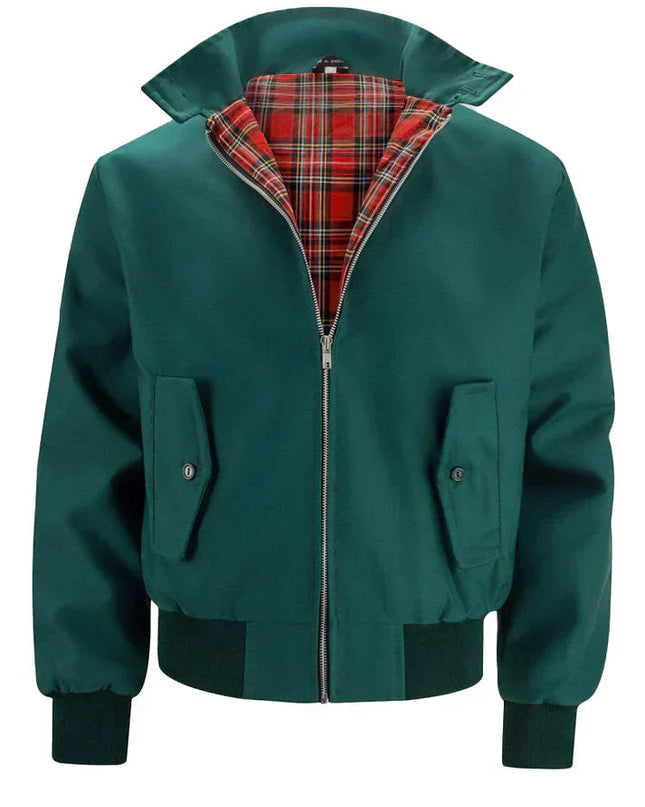 Wesley | Men's Bomber Jacket Stand Collar Plaid Lining Winter