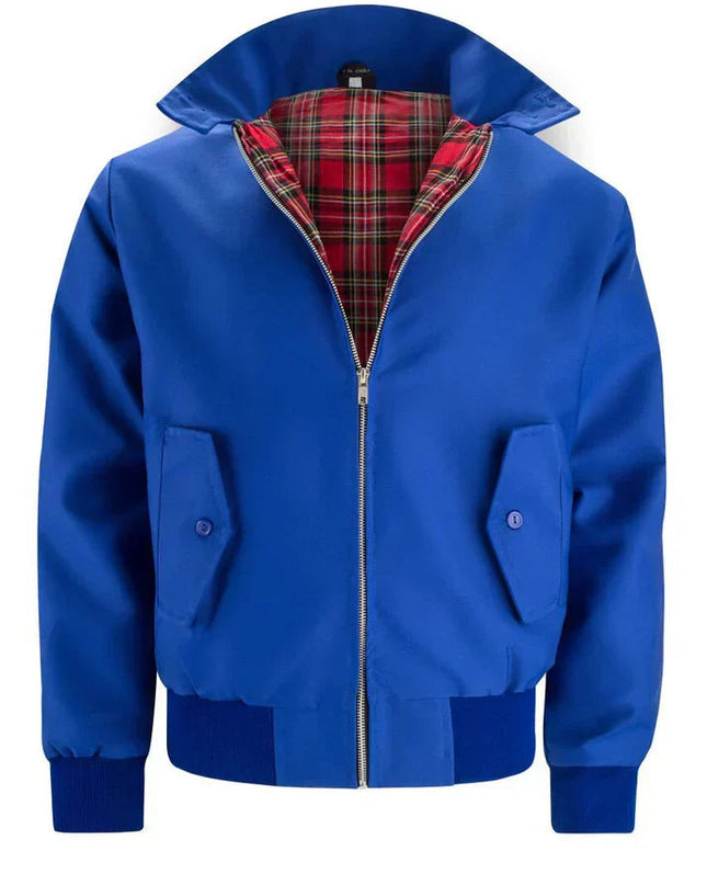 Wesley | Men's Bomber Jacket Stand Collar Plaid Lining Winter