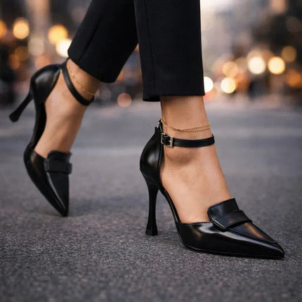Women’s Ankle Strap Pointed Toe Heels