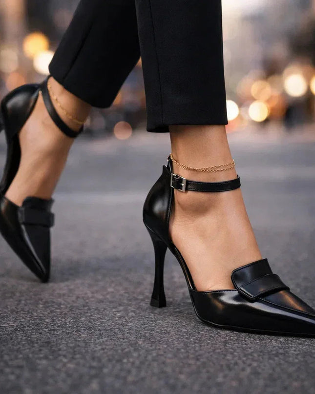 Women’s Ankle Strap Pointed Toe Heels