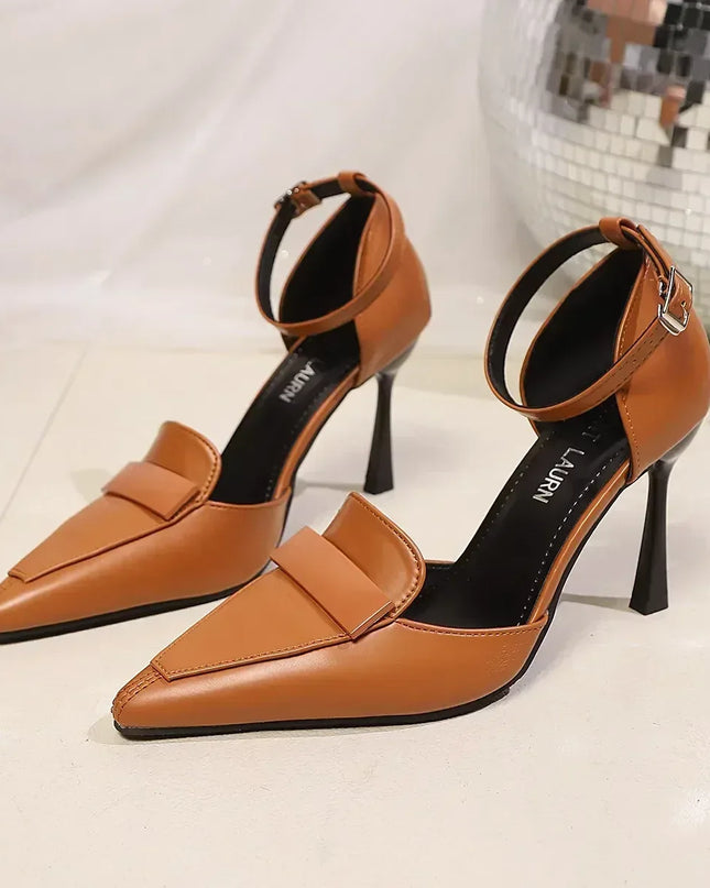 Women’s Ankle Strap Pointed Toe Heels