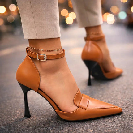 Women’s Ankle Strap Pointed Toe Heels
