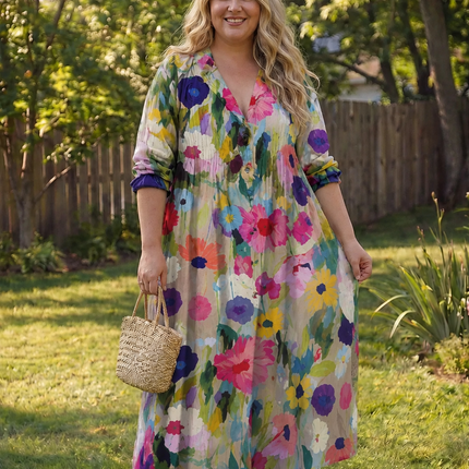 Women’s Bohemian Print Maxi Dress