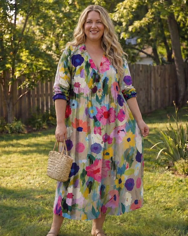 Women’s Bohemian Print Maxi Dress