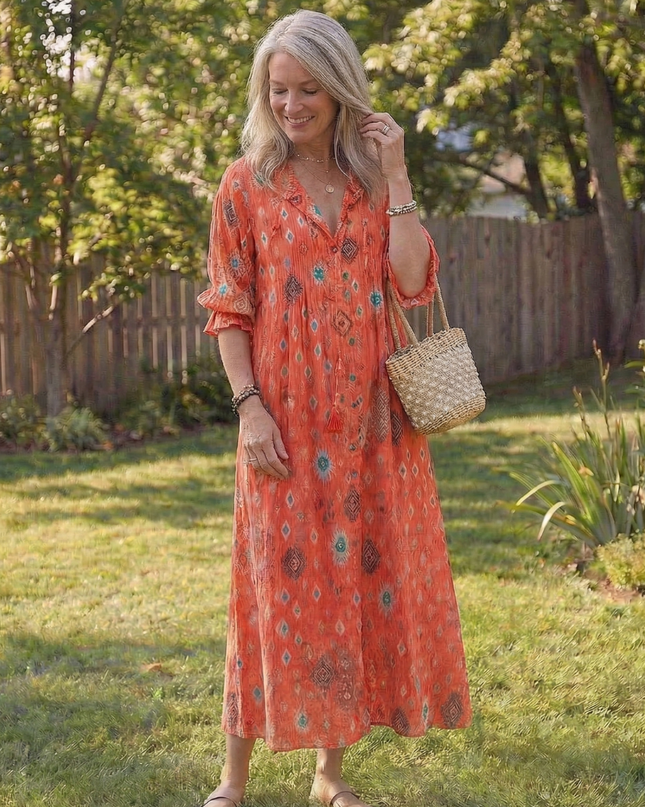 Women’s Bohemian Print Maxi Dress