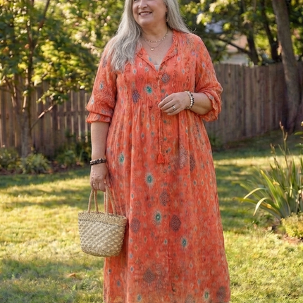 Women’s Bohemian Print Maxi Dress