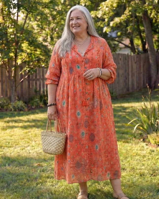 Women’s Bohemian Print Maxi Dress