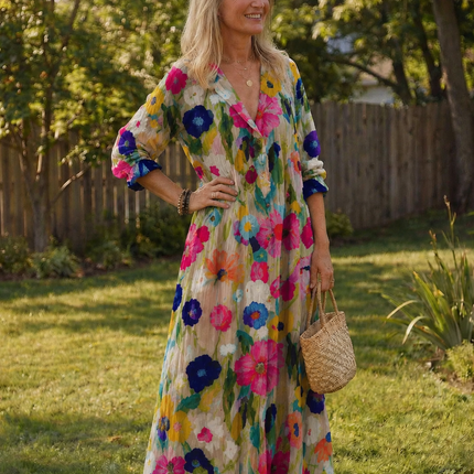 Women’s Bohemian Print Maxi Dress
