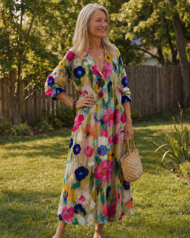 Women’s Bohemian Print Maxi Dress