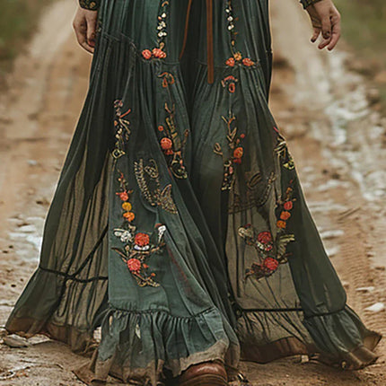 Women’s Boho Floral Maxi Dress