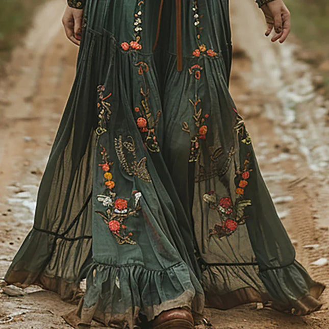 Women’s Boho Floral Maxi Dress