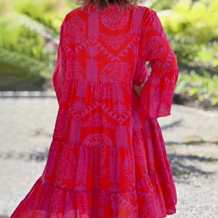 Women’s Boho Print Tunic Dress
