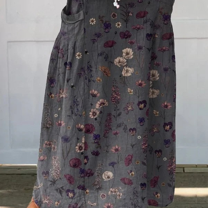 Women’s Botanical Print Maxi Skirt