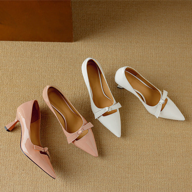 Women’s Bow Detail Pointed Toe Slingbacks