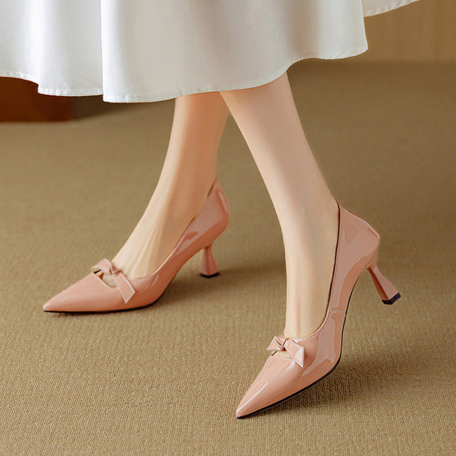 Women’s Bow Detail Pointed Toe Slingbacks