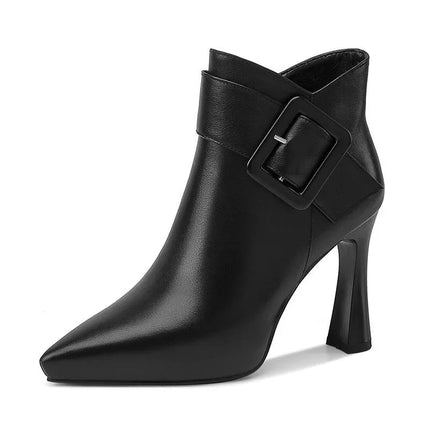Women’s Buckle Detail Stiletto Ankle Boots